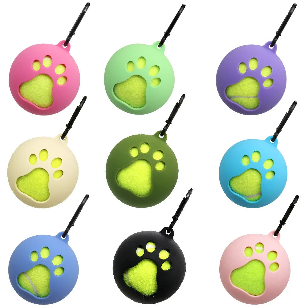 Manufacturer Wholesale New Arrival Silicone Dog Toy Tennis Ball Holders Outdoors Pet Toy Tennis Ball Sleeve