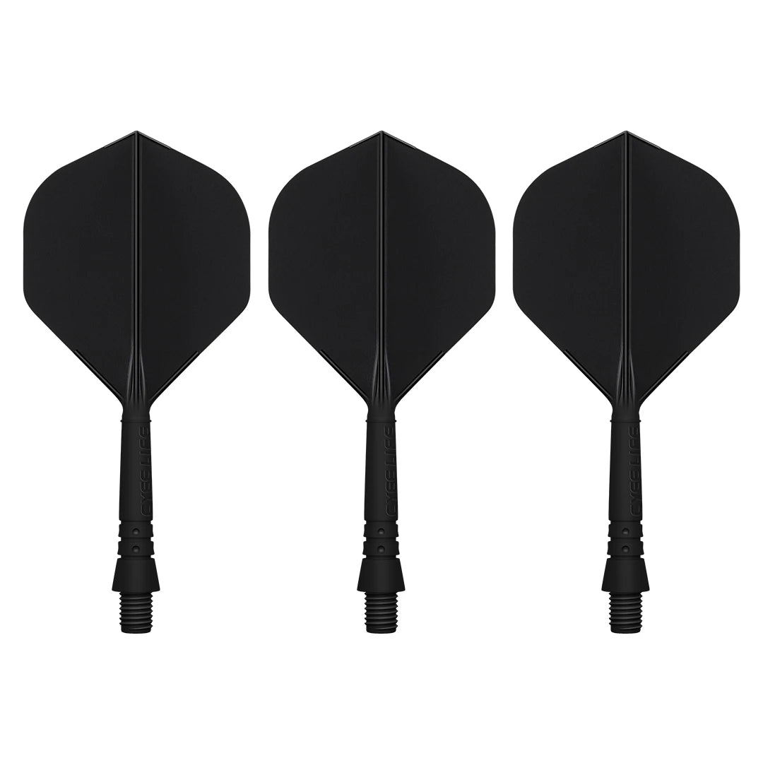 CyeeLife CF02A 3PCS Rocket Shape 2BA Molded Darts Shaft and Flight Short Medium Long