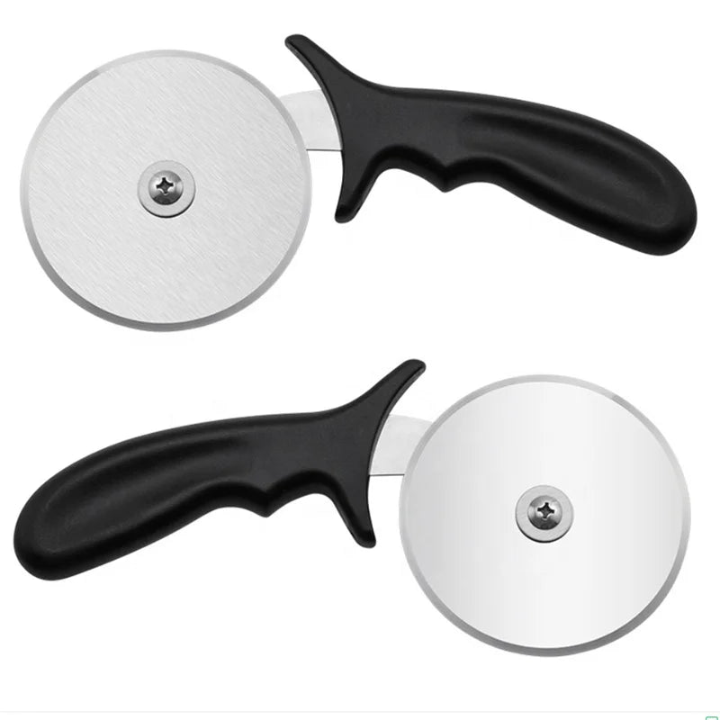 Customizable Logo NaiXin NX-KT596 Stainless Steel Pizza Cutter with Roller Divider Wheel Blade Pizza Tools Metal for Restaura