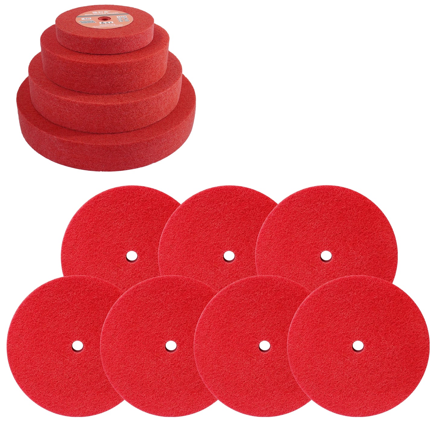 Abrasive 3P-14P Non Woven Polishing Grinding Wheel Buffing Wheel for Stainless Steel