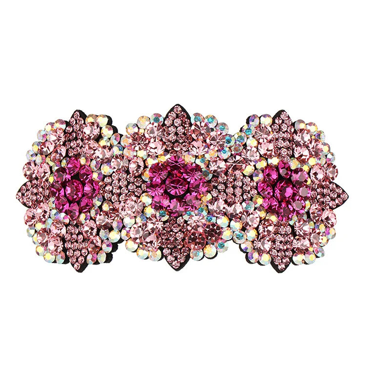 HX-206 Factory Direct Sale Multiple Colour Rhinestone Elegant Women Personality Hair Clips Flower Hairpin Hair Accessories