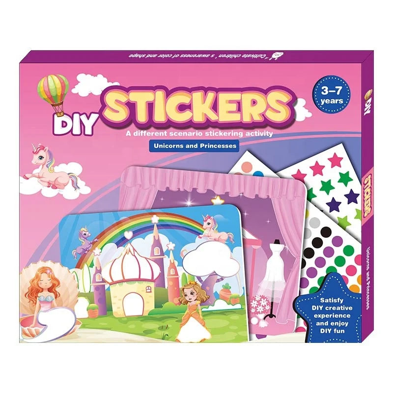 Wholesale Children's Stickers Decorative Drawing Board Girls Simulation Play House Ornaments Stickers