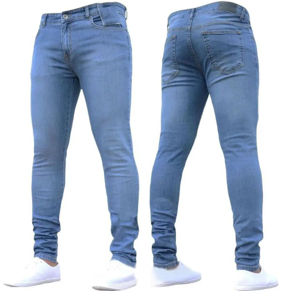 China Manufacture Fashion Design Men Denim Pants Straight Casual Color Fade Proof Man Jeans