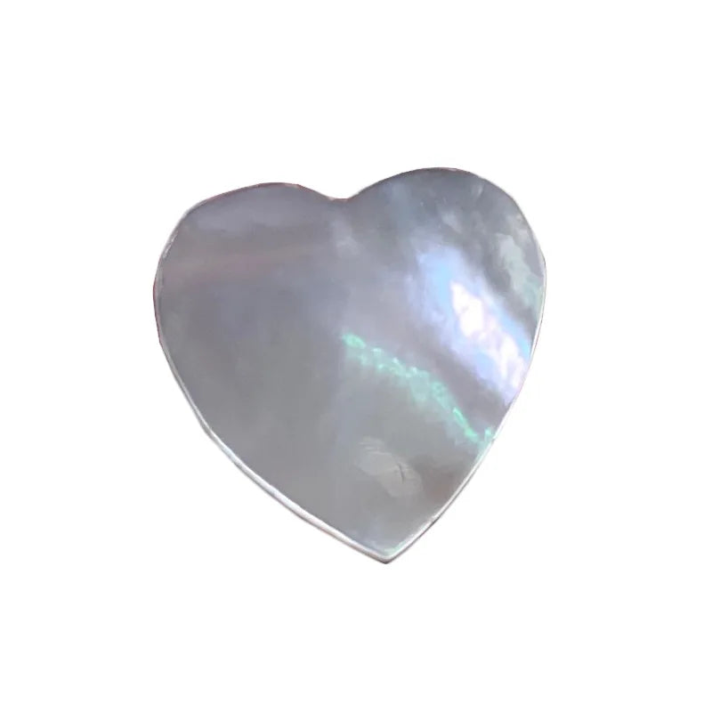 10mm White Heart Shape Natural Shell Mother of Pearl Loose Beads for DIY Jewelry Decoration