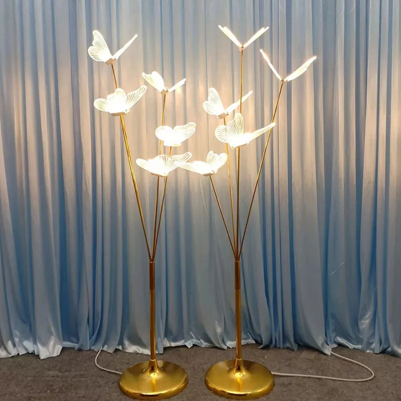 Wedding Props Iron butterfly Road Lead Wedding Hall Scene Lighting Decorative Lights Layout Proposal Scene Creative Light