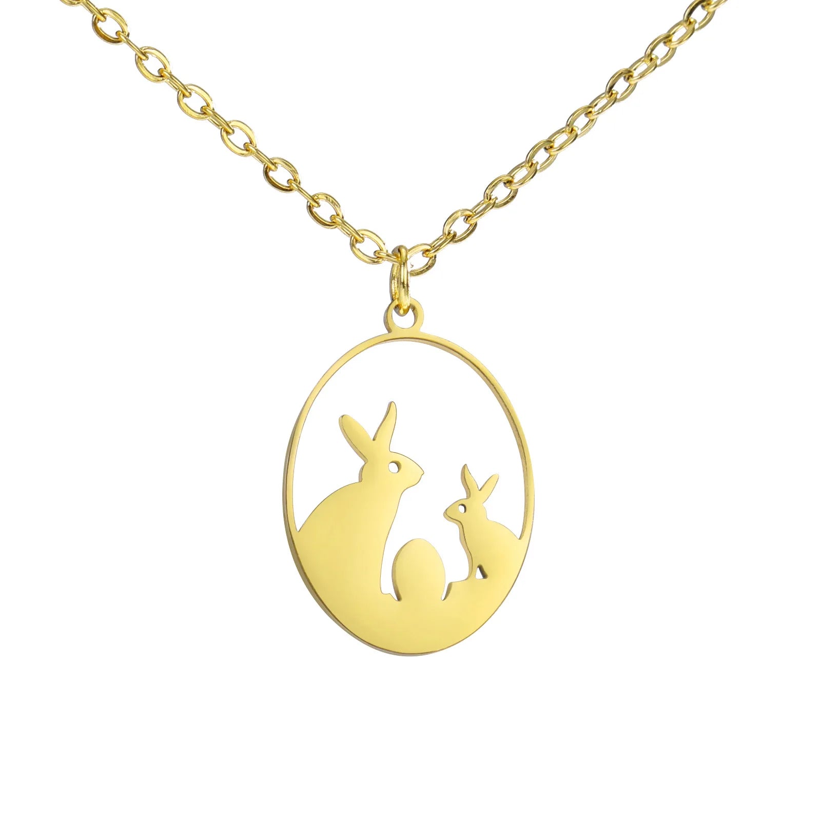 Cute Bunny Animal Pendant Necklace for Girls Fashion Animal Series Necklaces for Women's Jewelry