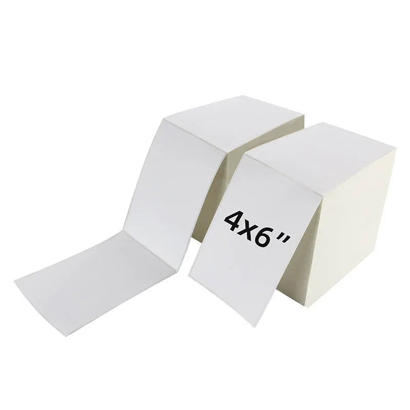 Ready to Ship 1000pcs/stack Waybill Waterproof 4*6inch Thermal Shipping Label Sticker Custom Design Hot Melt Self Adhesive Pa