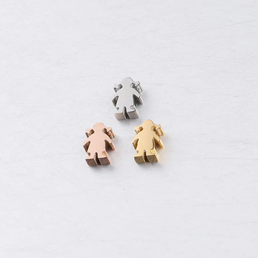 High Quality Mirror Polished Name Brand Laser Engrave Pendant Stainless Steel Custom logo Boy Girl Charm for Jewelry Making