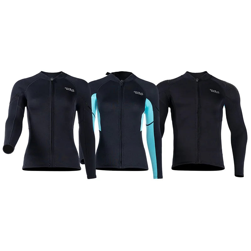DIVE&SAIL Manufacturer Instock Diving Suits Freediving Front Zip 1.5mm Neorprene Wetsuit Jacket scuba Diving Equipment