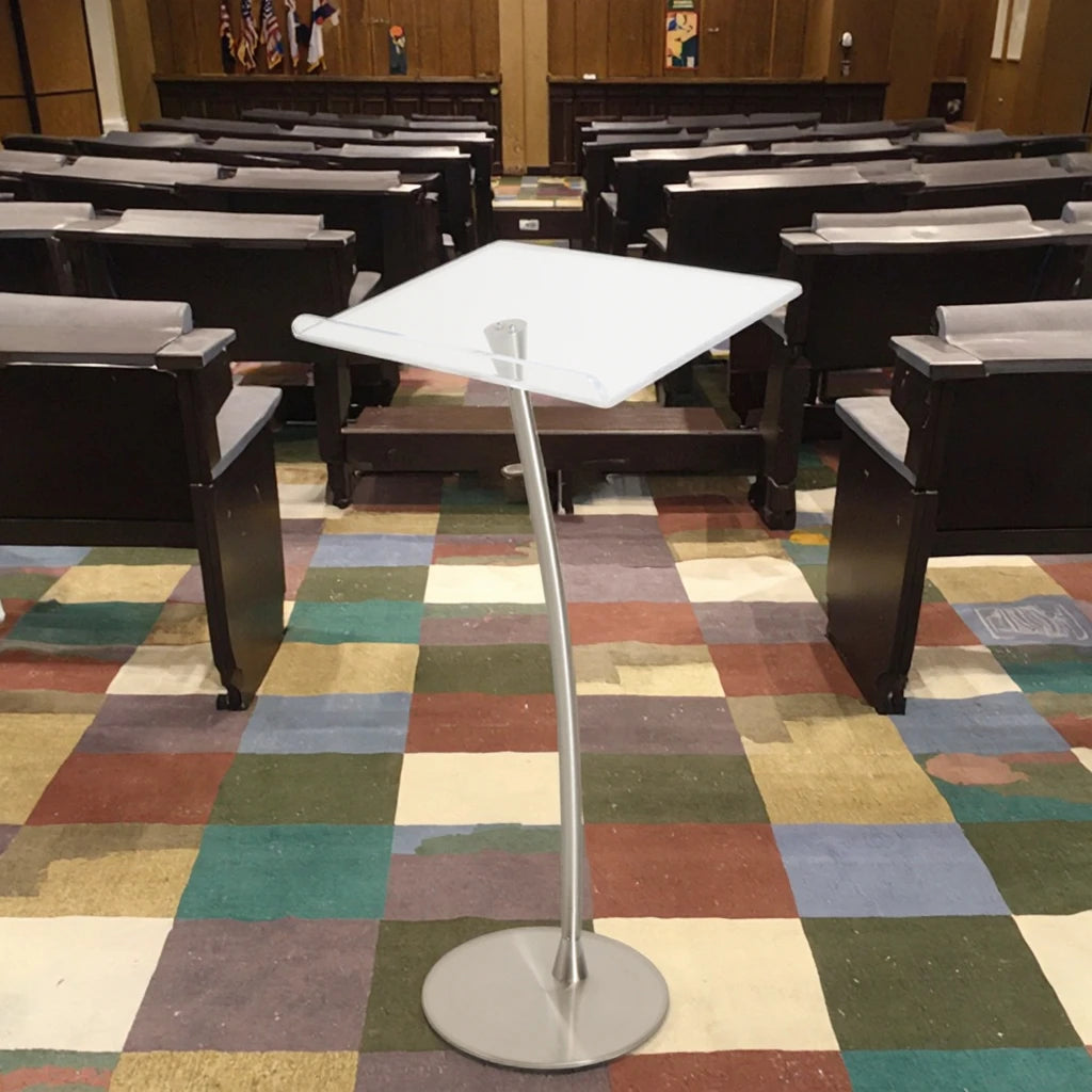 Factory Custom Wholesale Clear Transparent Lucite Podium Pulpit Acrylic Church Podiums and Pulpits With Book Holder