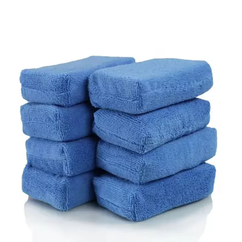 Microfiber Car Wash Sponge Polishing Application Pad Cleaning Sponge Waxing Pad for Wet Work