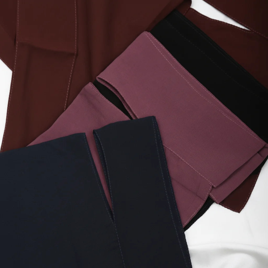 2025 Ultra Luxury Single Layer Lightweight Niqab Super Soft Breathable Polyester Chiffon Comfortable Short Quick Dry