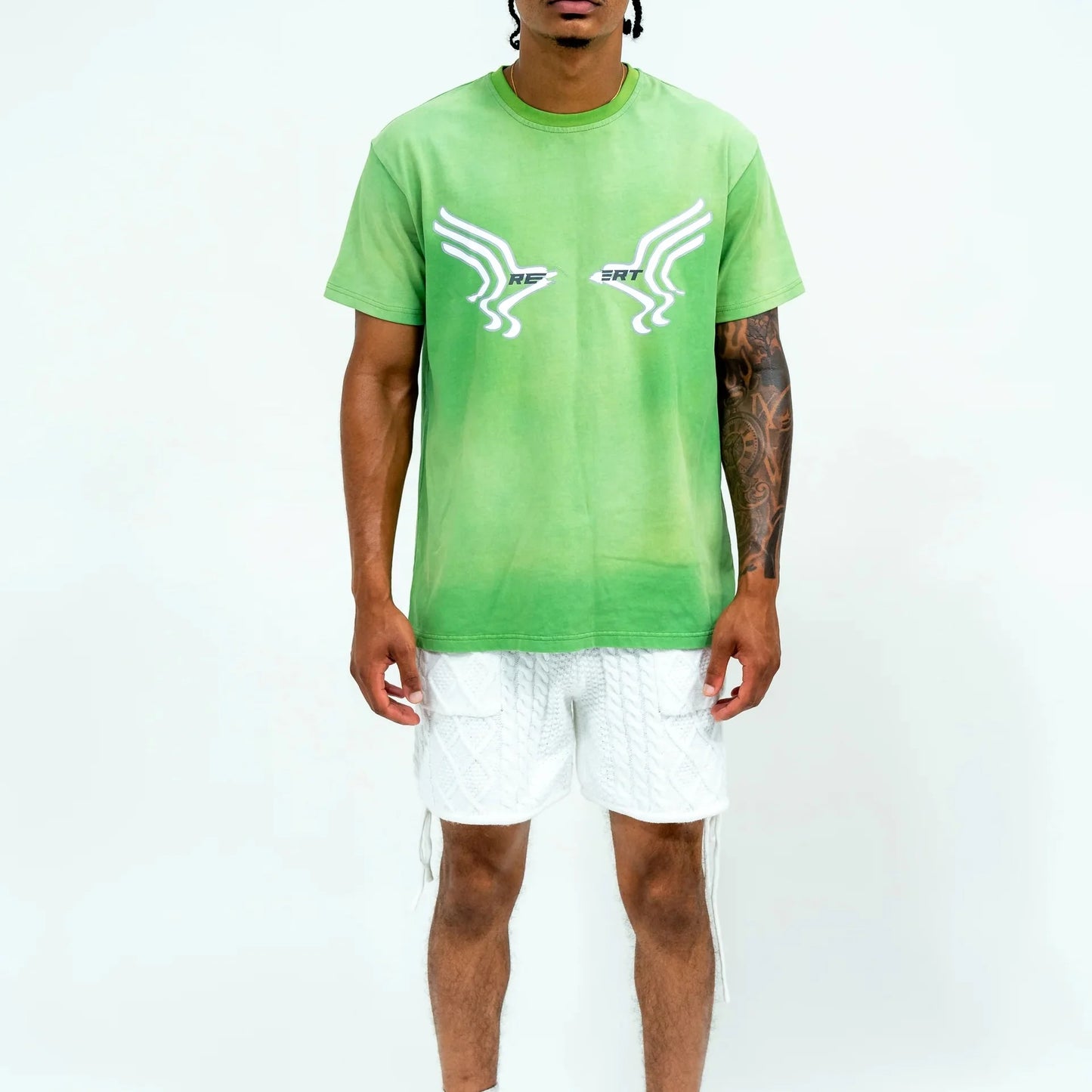 KY Silk Screen Print 100%Cotton Sun Faded Tshirt for Men Wholesale Best Quality