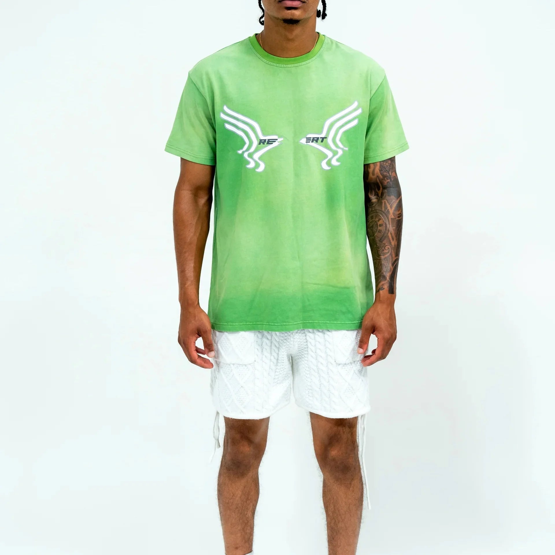 KY Silk Screen Print 100%Cotton Sun Faded Tshirt for Men Wholesale Best Quality