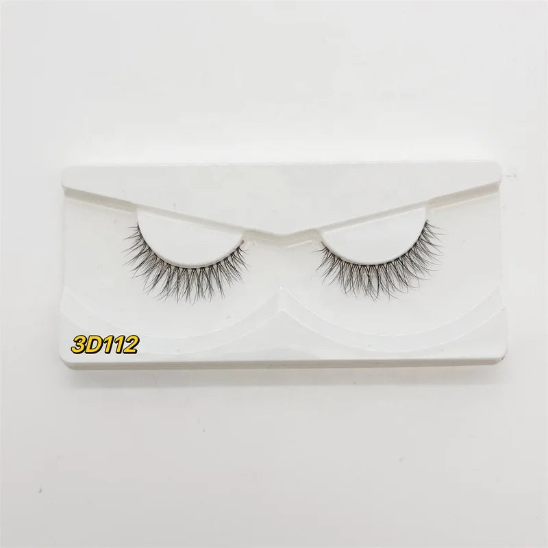 SEVERBEAUTY Clear Band Soft Fibers Handmade Natural Faux Mink 3D Cruelty-Free Full Strip Eyelashes Custom Logo Customized for