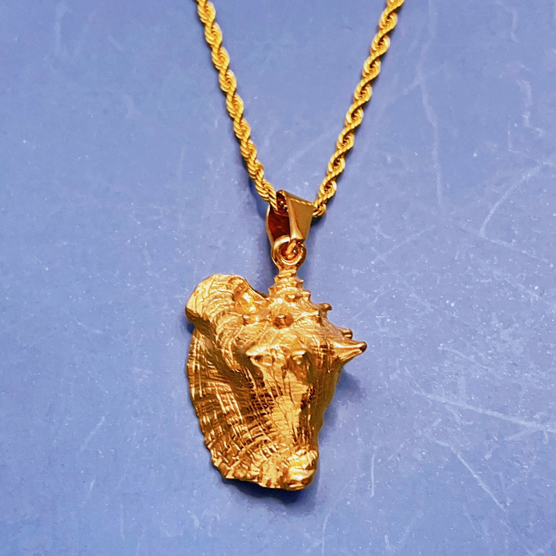 Fashionable Stainless Steel Long Chain PVD 18k Gold Plated Waterproof Jewelry Sea Charm Seashell Conch Necklaces for Women Me
