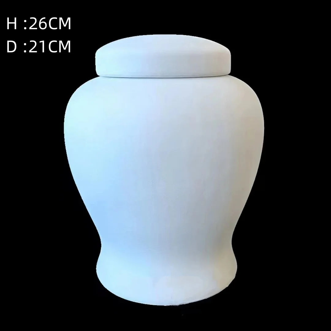 OEM Customization Ceramic Memorial Elegant Ashes Pet Human Caskets Urns Eco-Friendly Funeral Jar Locket Cremation Keepsake