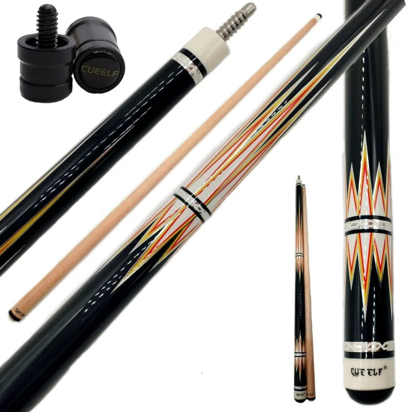 For Professional Carom Pool Cue Stick Stainless Steel Joint Maple Shaft 1/2 Split Design 142cm Length Nine-ball Ball Arm