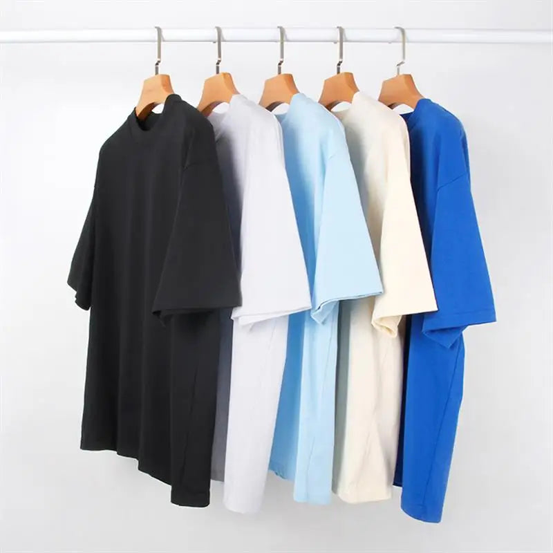Custom Mens Fashion Drop Shoulder 230g Oversized Tshirt Premium Heavyweight 100% Cotton Embroidery t Shirt