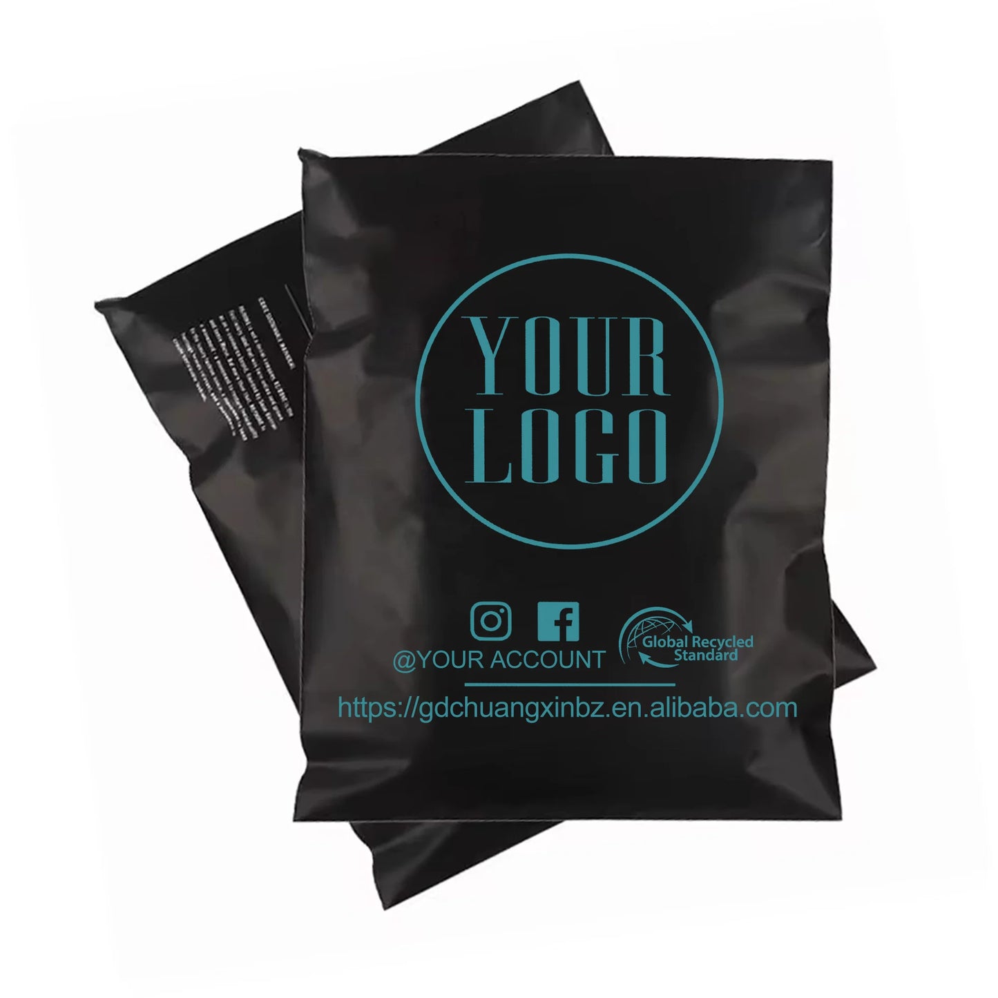 CX 13.8X18 Inch Clothes Express Packaging Bag Self Adhesive Polymailer Custom Logo Courier Mailer Waterproof Shipping Poly Ba