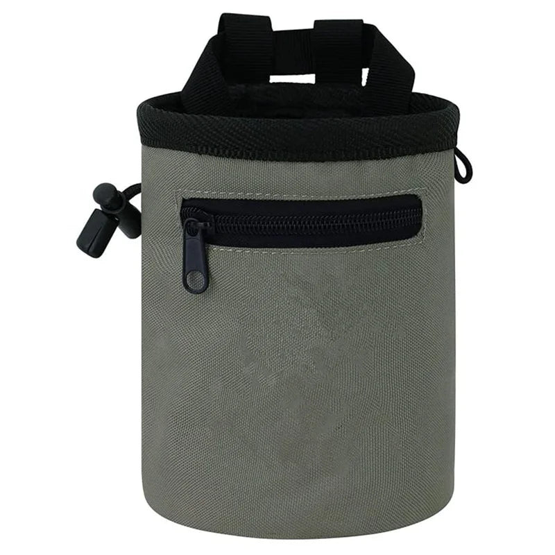 Durable Rock Climbing Bouldering Chalk Bag Adjustable Belt With Zip Pocket Chalk Bag Waterproof Material Rock Climbing Chalk 