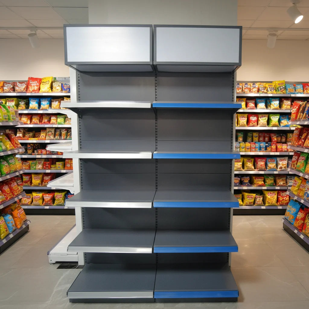 Groceries Products Supermarket Shelves Heavy Duty Steel Rack Shelves Tools Display Rack for Supermarket Retail Store