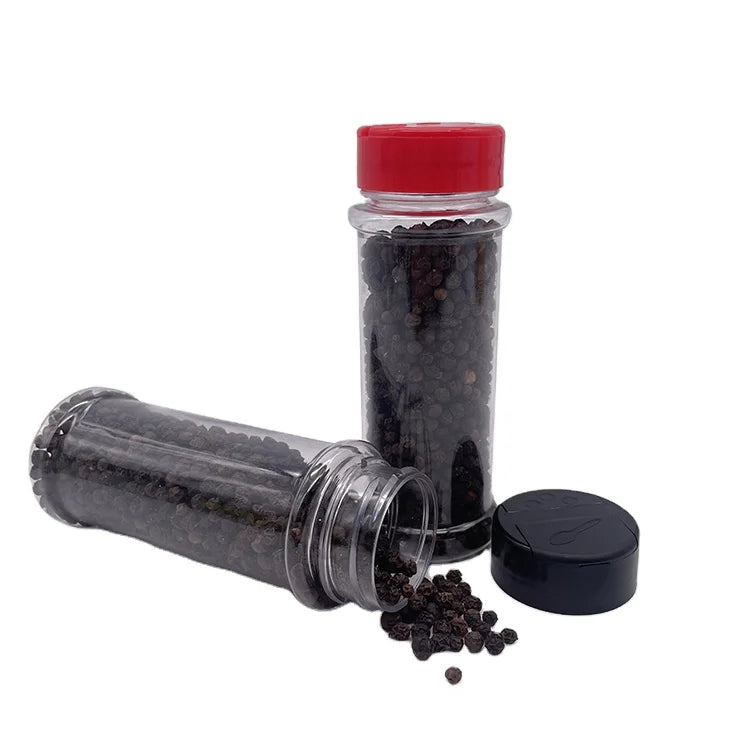4oz PET Empty Plastic Spice Bottles Spice Shaker Powder Containers Food Grade Pepper Salt Jar Spice Bottle