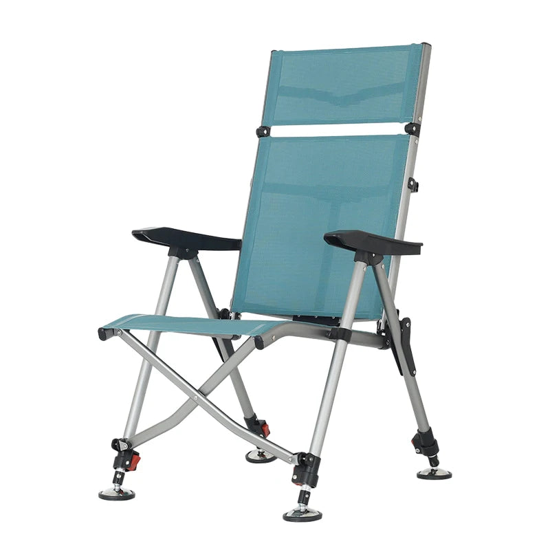 Lightweight Aluminum Folding Fishing Chair Portable Multifunctional for Camping and Beach Use-Wholesale