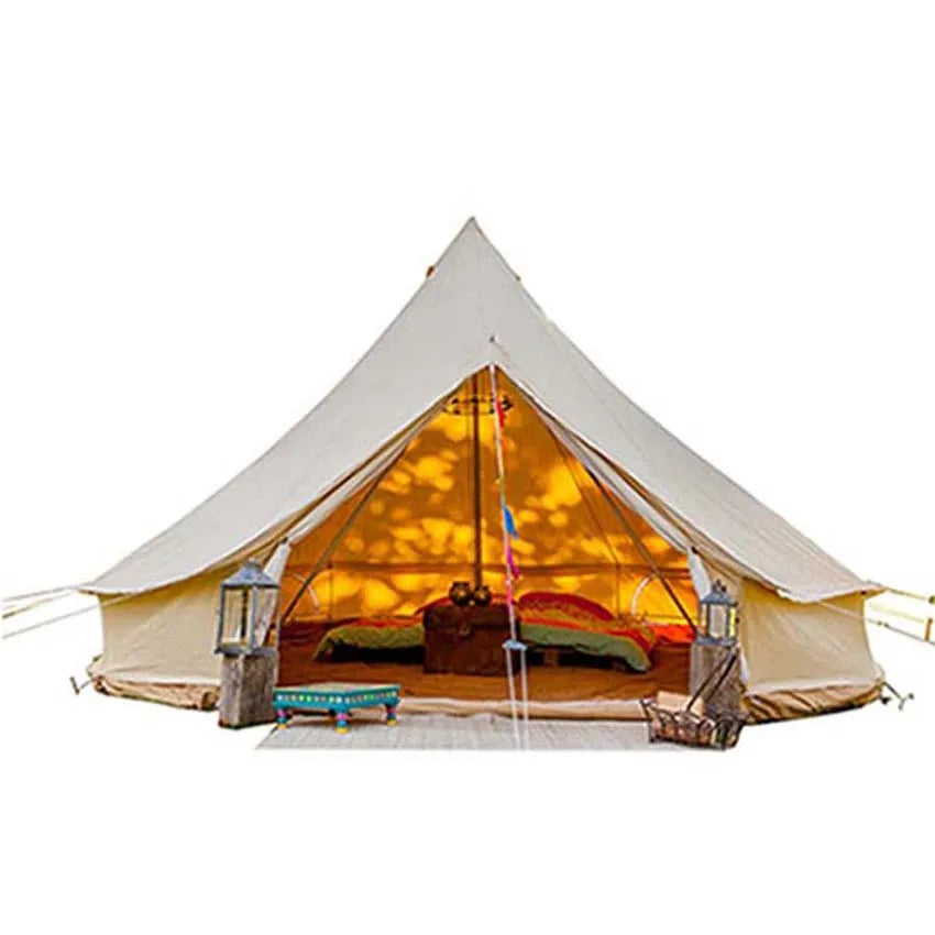 Waterproof Luxury Arabic Big Tent Outdoor Camping and Glamping Inflatable Mongolian Yurt Tent Cotton Canvas Bell Tent