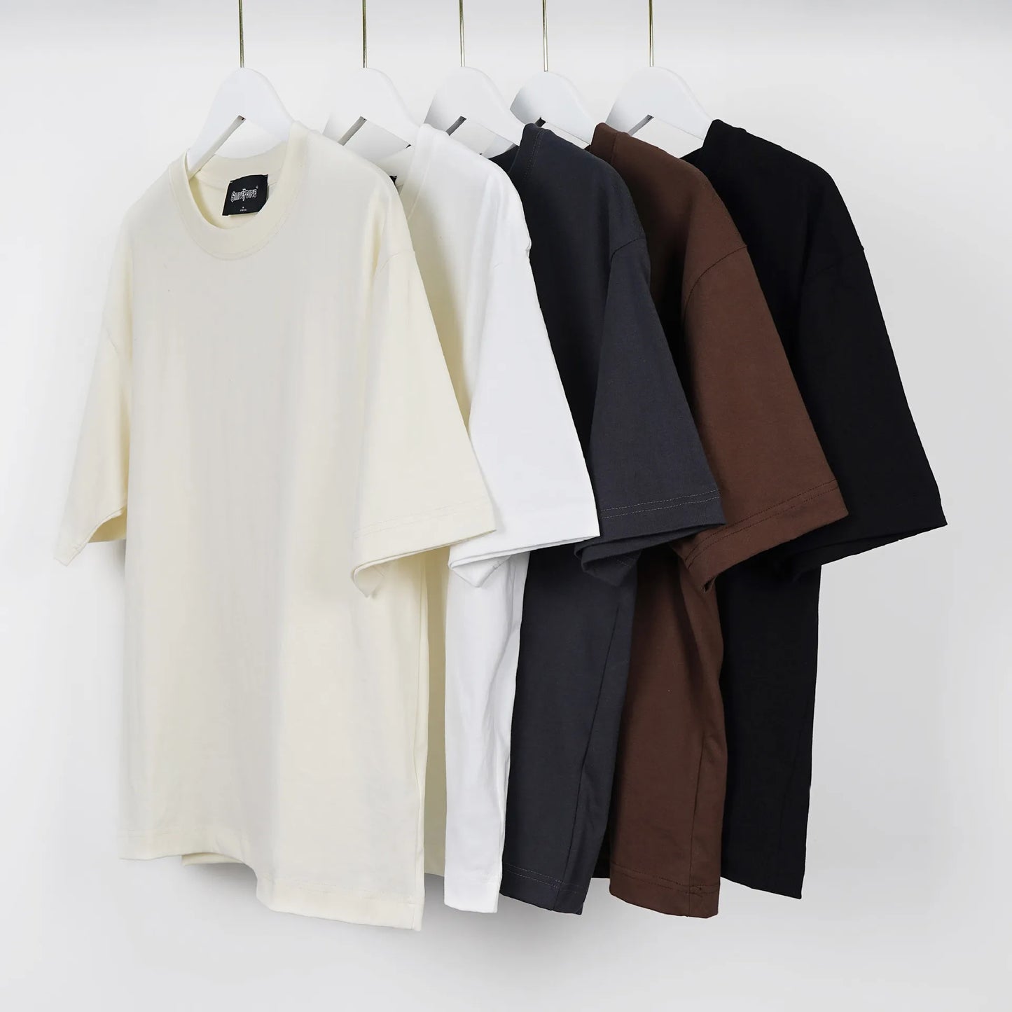 Hot Sale Thick Cotton 260 Gsm Blank Customize Logo Desgin Oversized Heavyweight Plain Men's T-shirts High Quality
