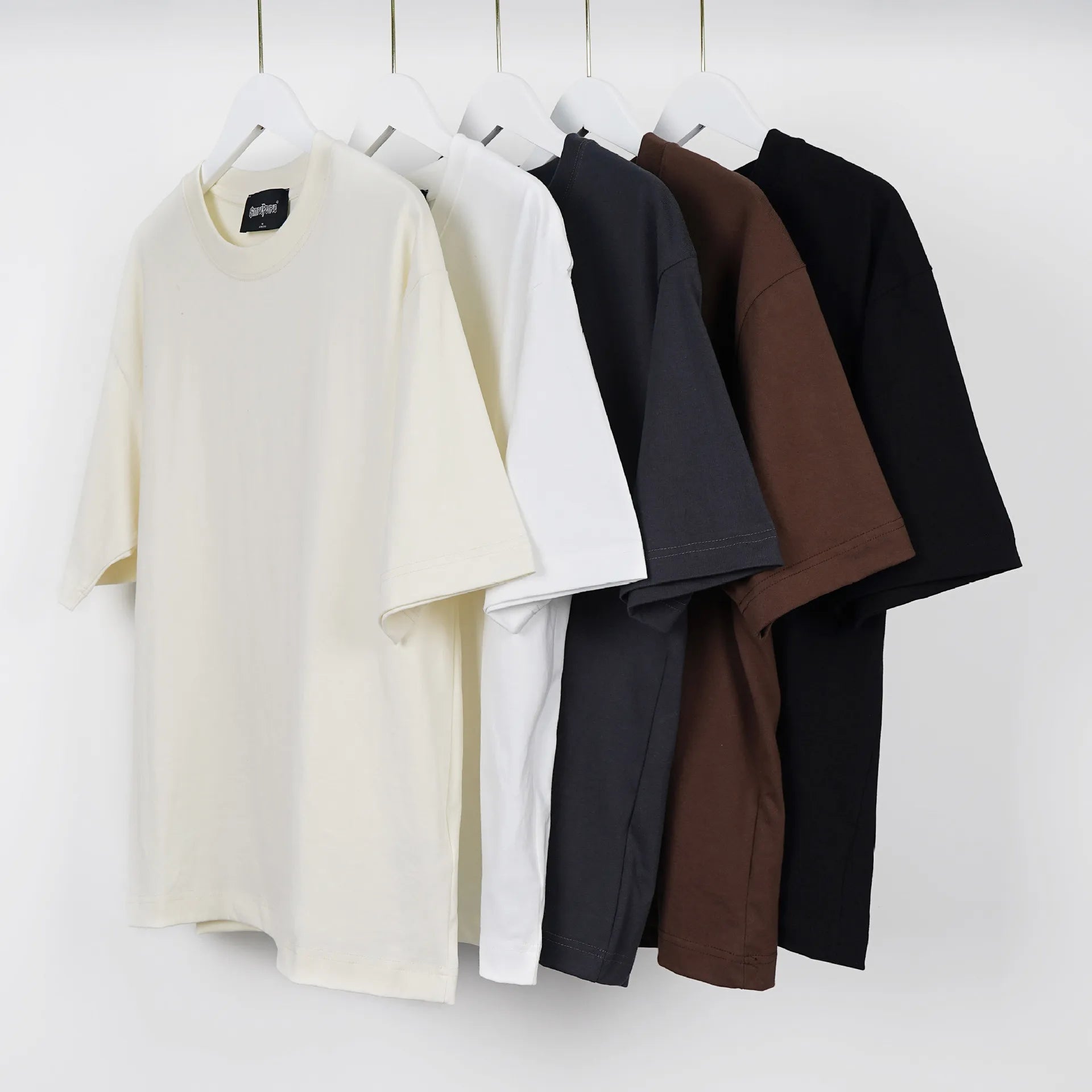 Hot Sale Thick Cotton 260 Gsm Blank Customize Logo Desgin Oversized Heavyweight Plain Men's T-shirts High Quality