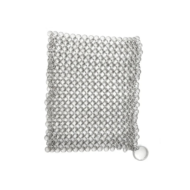 YOUJIU YJ-Chainmail Scrubber Factory Supply Dish Washing Stainless Steel SS316L 4x4cm 1.2mm Wire Diameter Plain Weave Ring Me