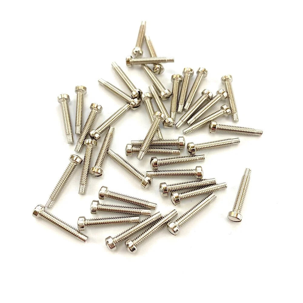 Wholesale Nickel 5-40 US Standard Steel  3*18 Slotted Electric Guitar Humbucker Guitar Pickup Pole Screws