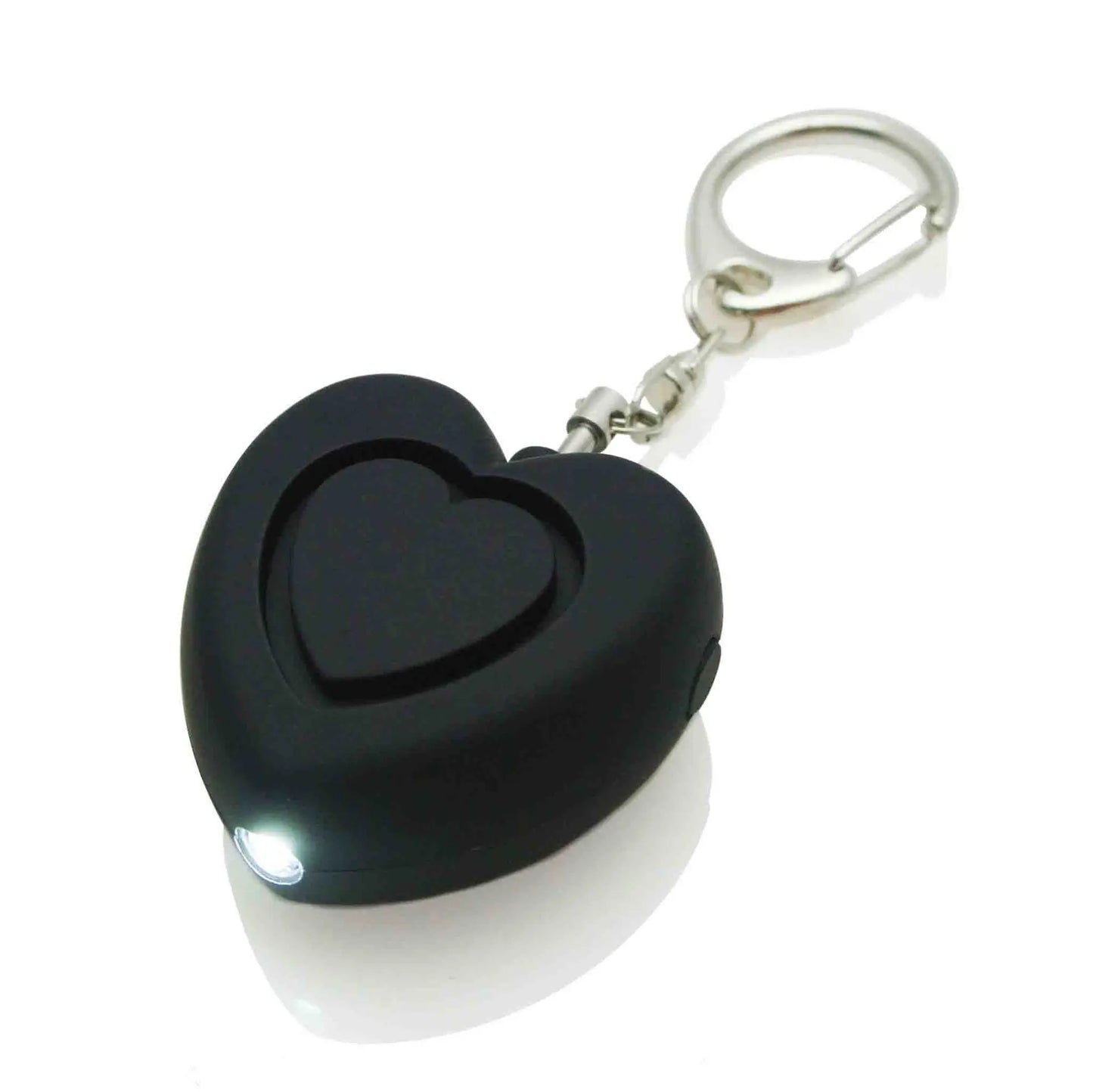 Mini Safety Alarm Super Loud Alarm Keychain Personal Safety Heart-shaped Alarm With Led Light for Camping