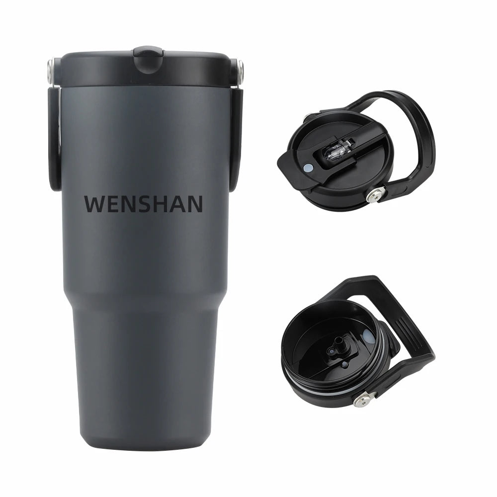 Custom 40oz Insulated Tumbler Stainless Steel Double Vacuum Coffee Tumbler With Lid With Straw