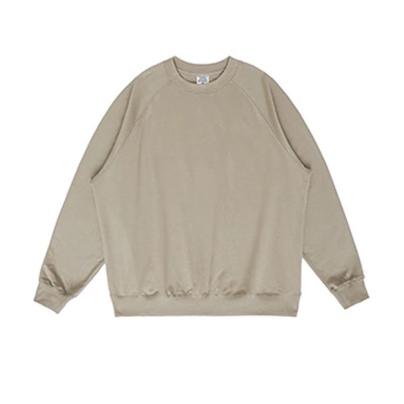 Clothing Manufacturers Custom Unisex Thick Fleece Lined Blank Sweatshirt Oversized Streetwear Puff Screen Printed Patchwork L