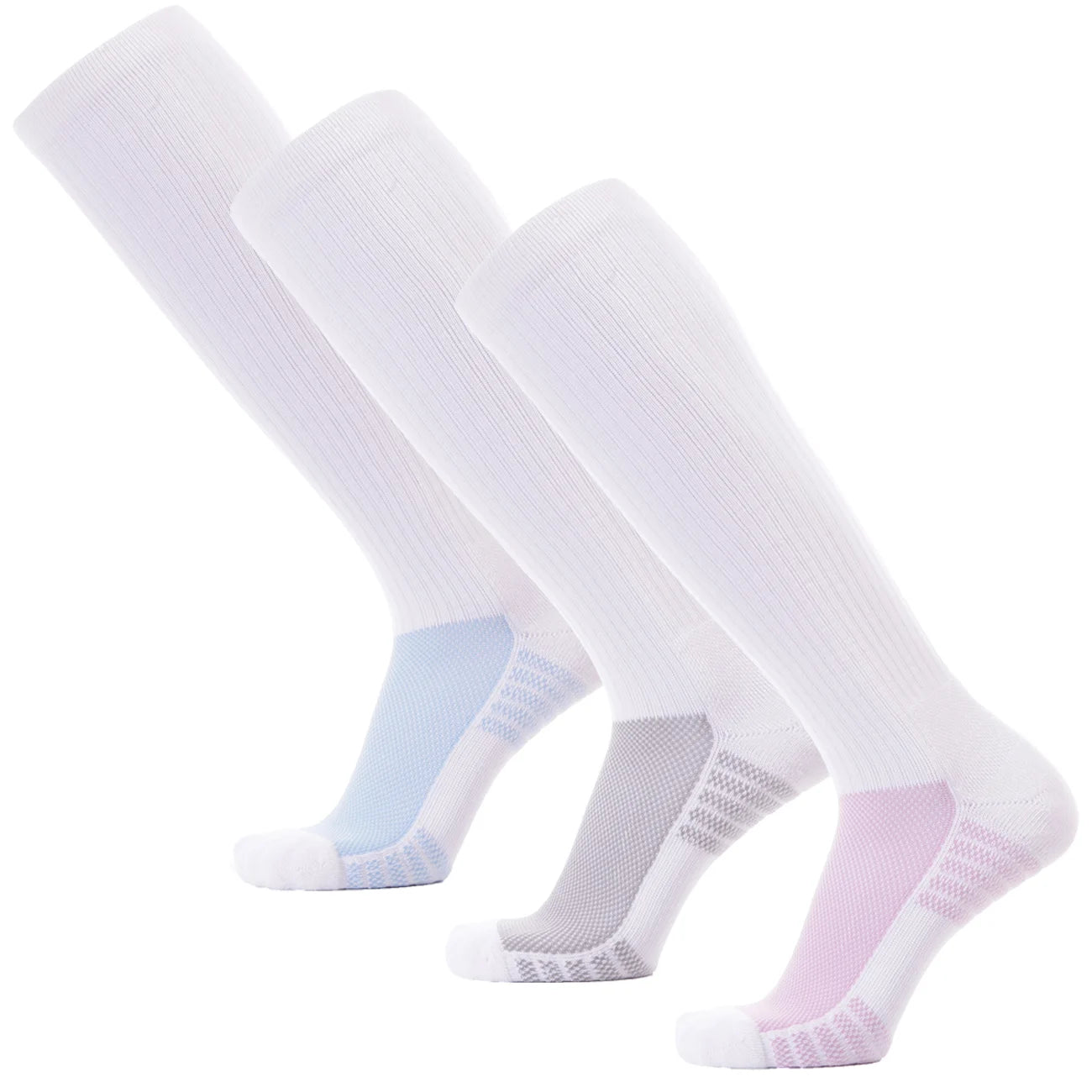 Women's Crew Compression Socks Knitted Digital Printing Breathable Quick Dry Autumn Fashion Sport Running Cushion Comfort Fas