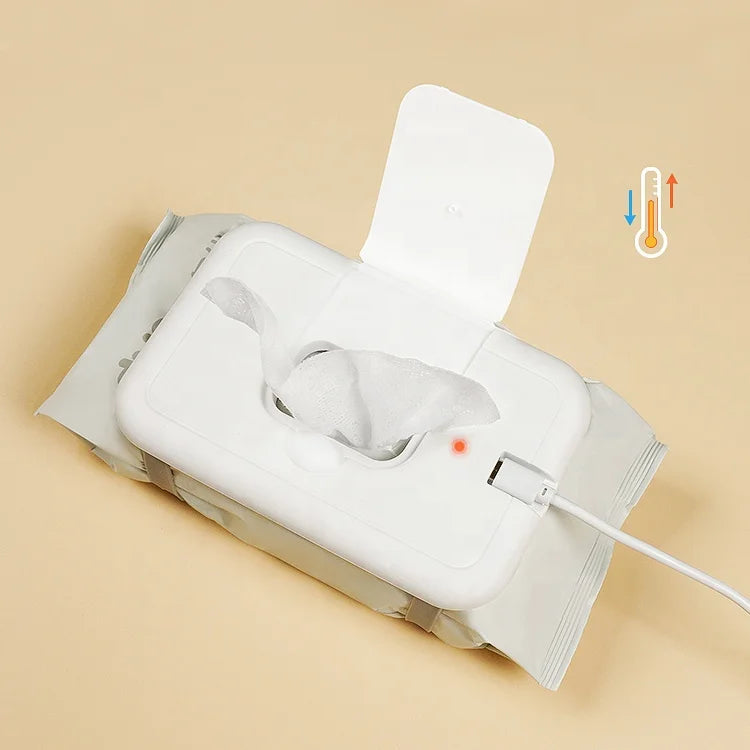 Movable Wipe Warmer New Upgrade Baby Wipes Case Warmer White Quick Heating System Wipe Warmers for Newborn