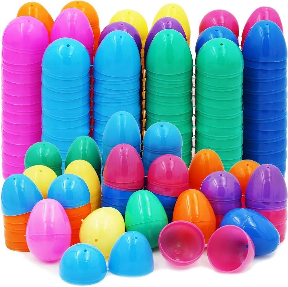 Fillable Easter Eggs Colorful Bright Plastic Easter Eggs Perfect for Easter Hunt Surprise Egg