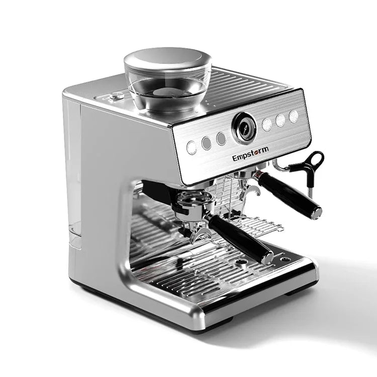 Electric 20 Bar Stainless Steel Semi-Automatic Professional Espresso Coffee Maker 1450W Commercial Use Brew System Hotel
