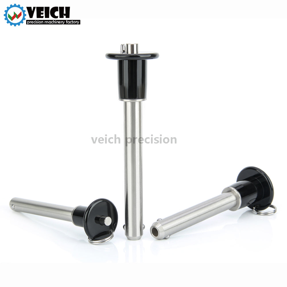 VCN011 Steel Zinc Handle Quick Release Ball Lock Pin Dia 5mm Stock Type-Various Types of Locking Fasteners