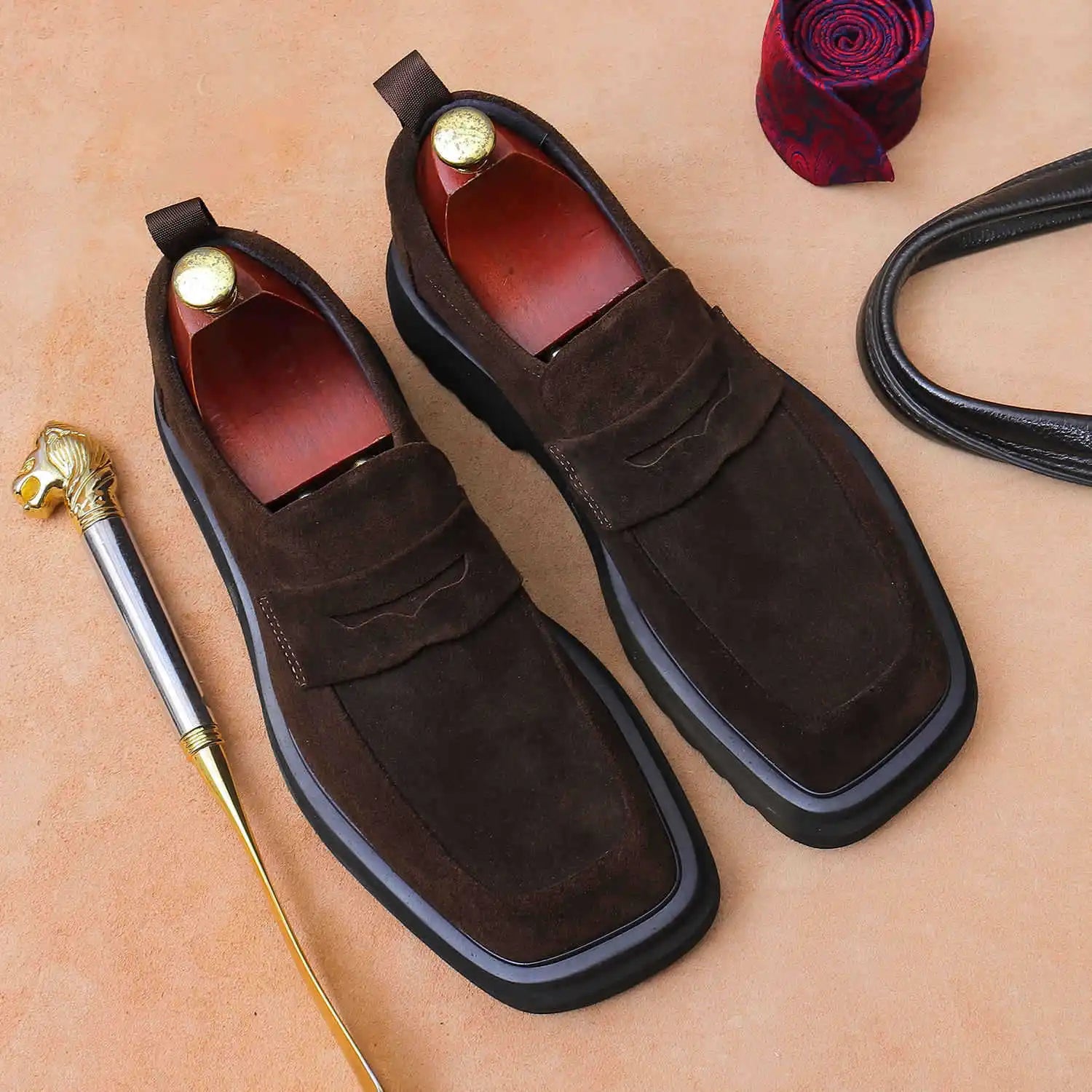 New Design Plus Size Men's Breathable Cow Genuine Leather Oxford Shoes Formal Business Office Career Professional Dress Shoes