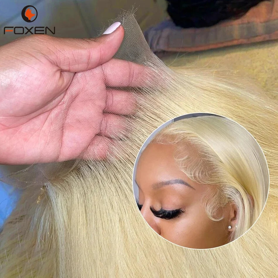 30 Inch 613 13x4 Hd Lace Frontal Wig Vendor Straight 150% 180% Density Raw Vietnamese Human Hair Honey Blonde Lace Front Wig