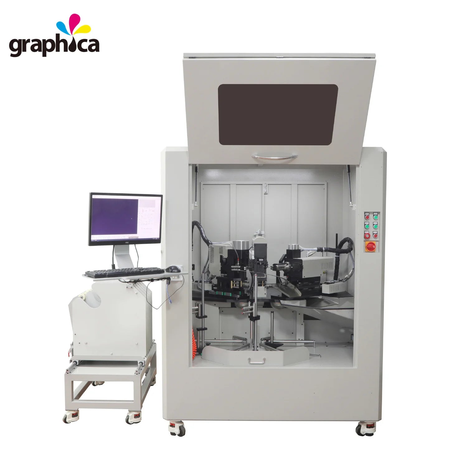 Graphic BJGR2280 Auto Rotary Bender Machine for Metal Die Maker Materials Laser Die Bending with Auto Feeding Function