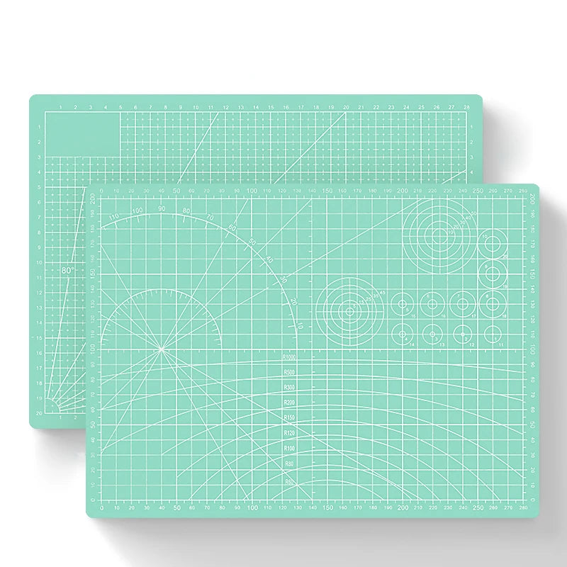Art Craft Carving Mat Mint Green Double Sided A5 Cutting Mat