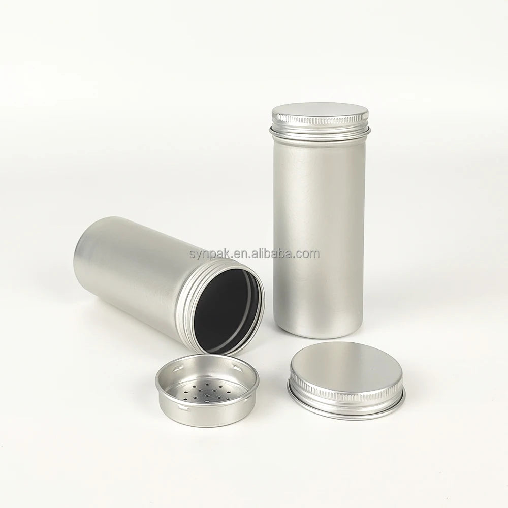 120ml Recyclable Aluminum Foil Container with Custom Color Cosmetic Powder Personal Care Empty Heat Sealing Lid Makeup