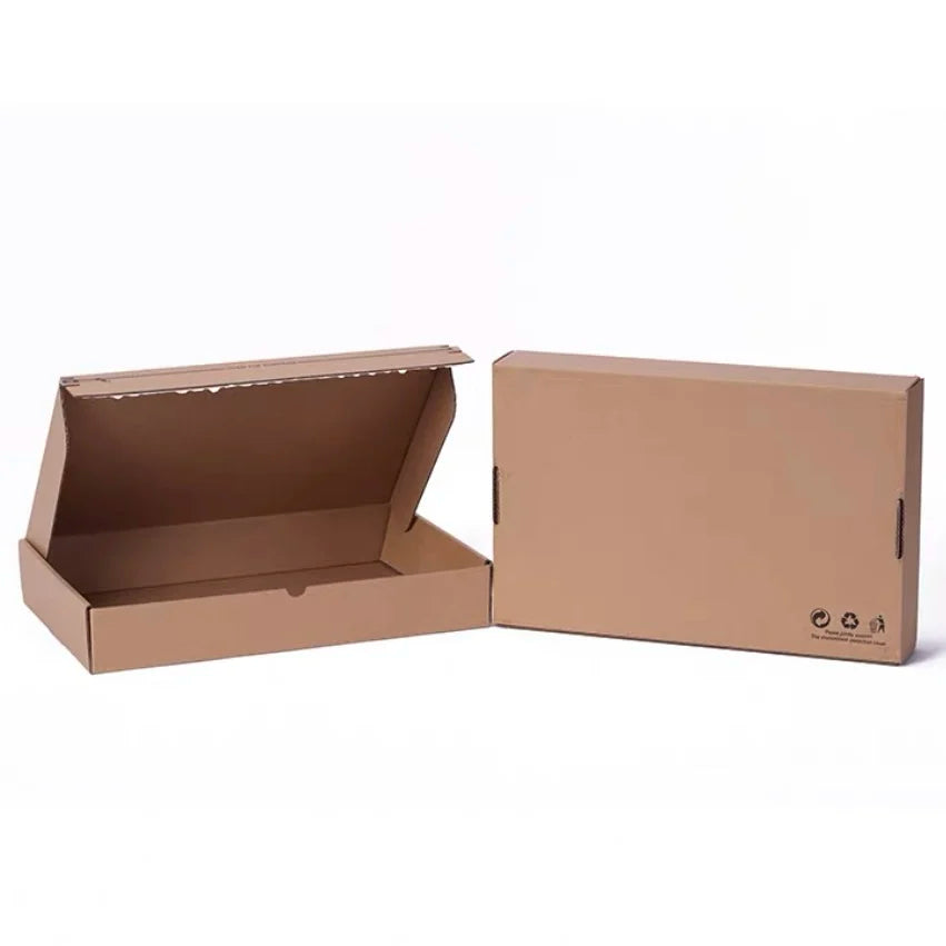 Recyclable Plain Brown Shipping Boxes for Small Business Small Corrugated Mailer Cardboard Boxes for Packaging Gift Zipper Bo
