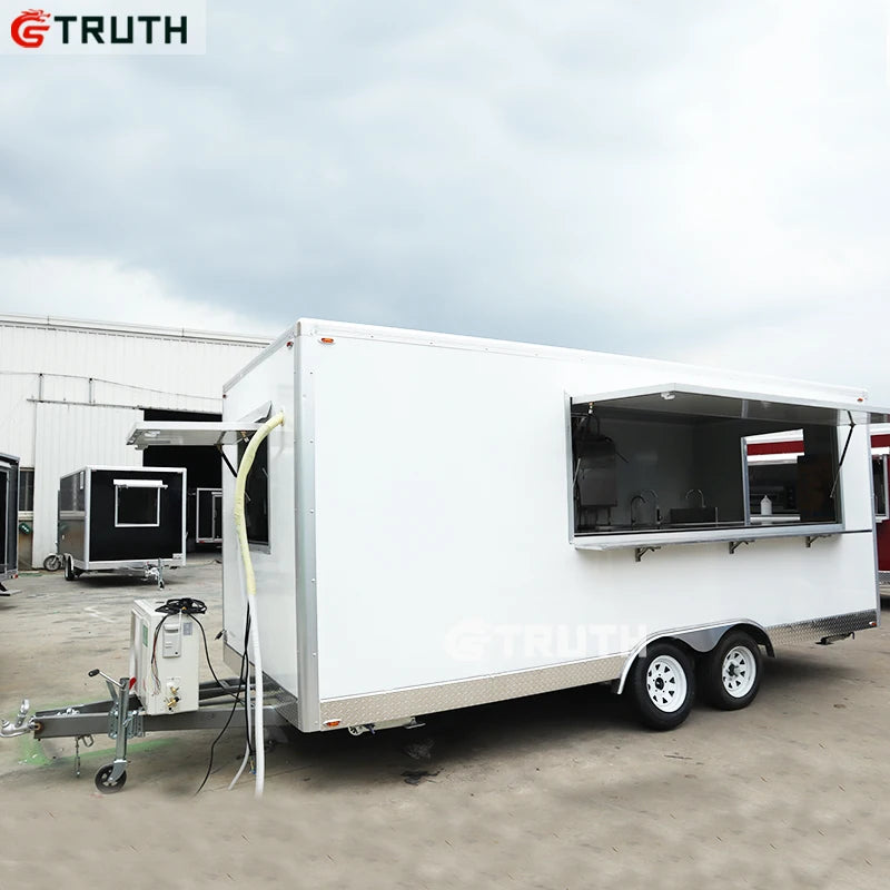 China Full Kitchen Equipment Pizza Trailers Crepe Custom Ice Cream Usa Food Truck in Saudi Arabia