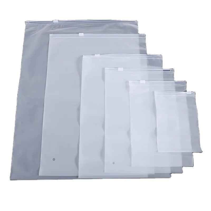 Hot Selling Eco Friendly Zipper Resealable Clothes Packaging Double Frosted Plastic Zip Lock Bag
