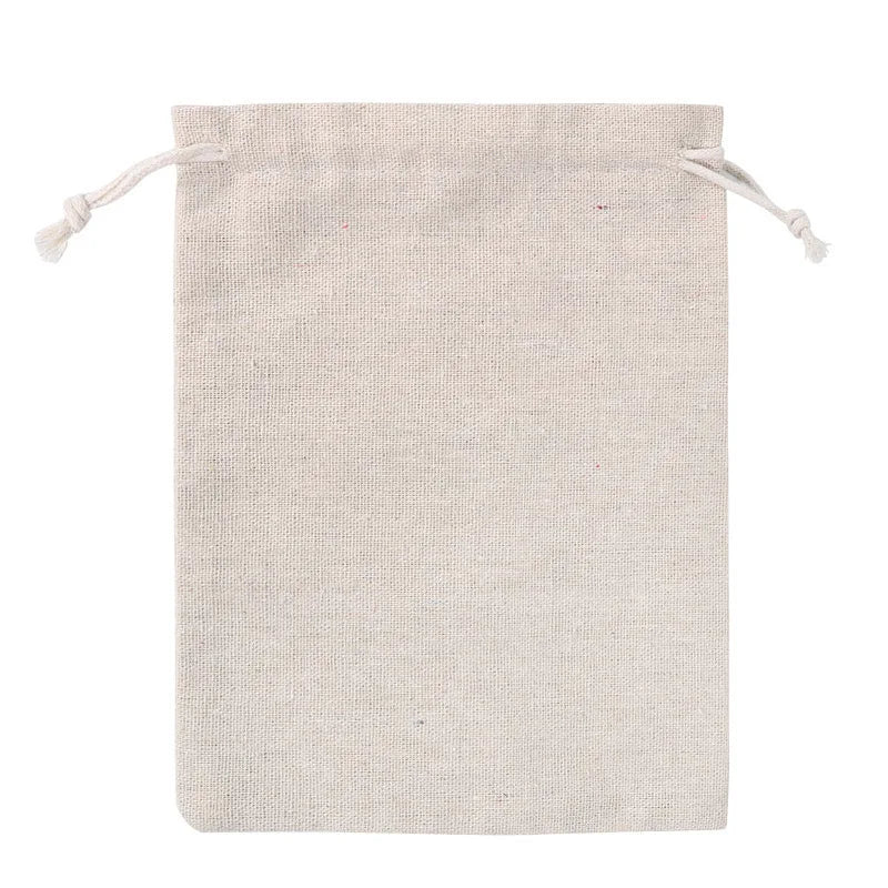 Wholesale Cotton Fabric Bundle Pocket Blank  Dust  Drawstring Bag With Customized Printed LOGO